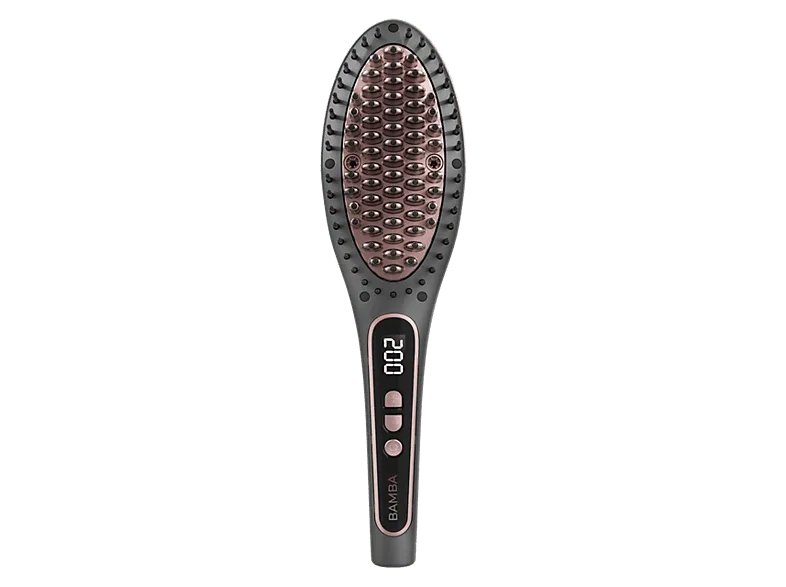Cepillo alisador - Cecotec InstantCare Smooth Brush, Tecnología iónica, 9 Niveles temperatura, Plata