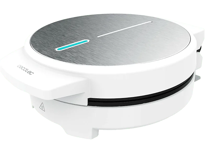 Gofrera - Cecotec Fun Gofrestone, 1000 W, 1 Placa 19cm para Gofre grande o 5 pequeños en forma corazón, Blanco