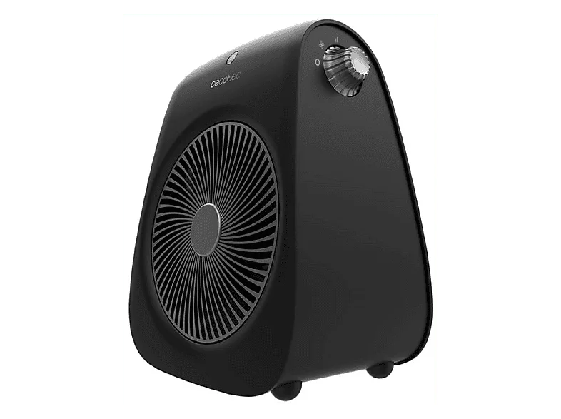 Calefactor - Cecotec ReadyWarm Force, 2000 W, 2 niveles de potencia, Termostato regulable, Protección sobrecalentamiento, Silencioso, Negro