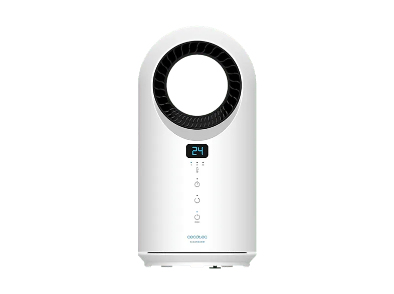 Calefactor - Cecotec Ready Warm 8200 Bladeless, 1500 W, Mando a distancia, Táctil, Pantalla LED, 3 modos, oscilación y sistema de seguridad, Blanco (imagen 1 de 3)