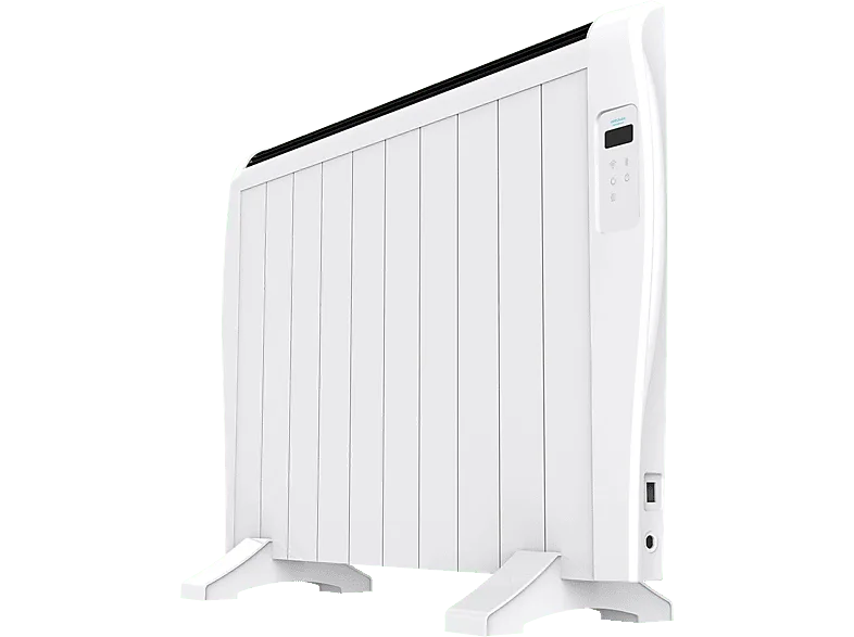 Emisor térmico - Cecotec ReadyWarm 2000 Thermal Connected, 1500 W, 10 Elementos, Pantalla LED, Wi-Fi, Blanco