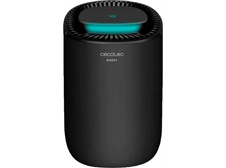 Deshumidificador - Cecotec Big Dry 2000 Light Black, Extracción 300 ml/día, Depósito 600 ml, 20 m², Negro