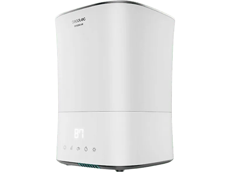 Humidificador - Cecotec BreezeCare 3500 Warm, 30-110 W, 5.5 l, 35 m², 3 Velocidades, Pantalla LED, Blanco