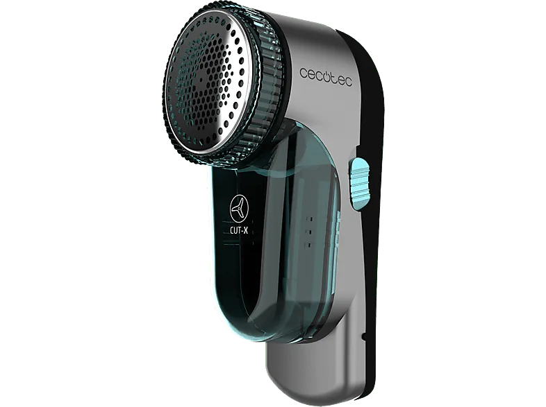 Quitapelusas - Cecotec Cut-X 4500 Textile, 45 min, 8800 rpm, Gran superficie 50 mm, Depósito de hilos, Carga USB, Dark