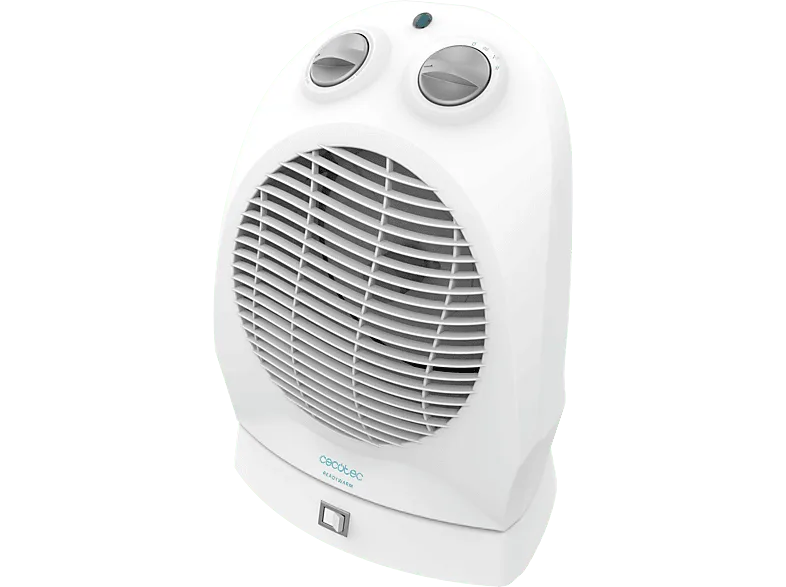 Calefactor portátil - Cecotec ReadyWarm 9890 Force Rotate, Termoventilador, 1200-2400 W, 3 Modos, Oscilación, Blanco