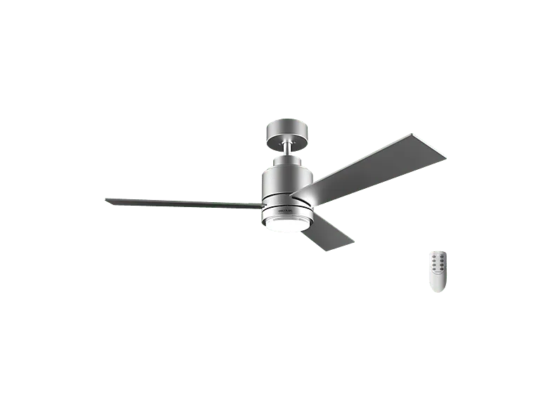 Ventilador de techo - Cecotec EnergySilence Aero 4850 Style Steel, 30 W, Motor DC, Luz LED, Mando, 6 velocidades, Función invierno-verano, Multicolor