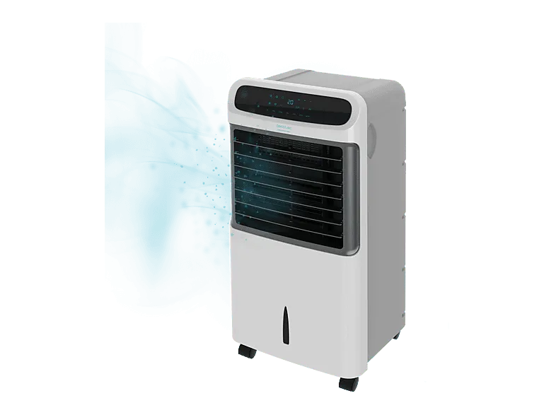 Climatizador evaporativo - Cecotec EnergySilence PureTech 5500, 3 en 1, Depósito 12L, Caudal 500m3/h, velocidades, Mando, Blanco Gris