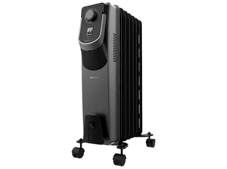 Radiador de aceite - Cecotec ReadyWarm 7000 Space 360 Black, 1500 W,7 módulos, 18 m², Tecnología 360º, Negro