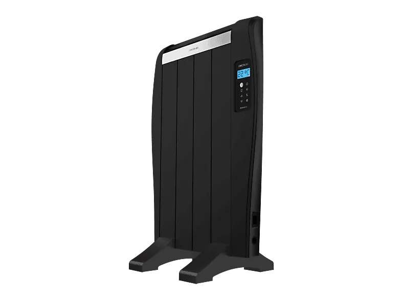 Radiador - Cecotec ReadyWarm 800 Thermal Black, 600 W, 4 Elementos, Mando a distancia, Negro
