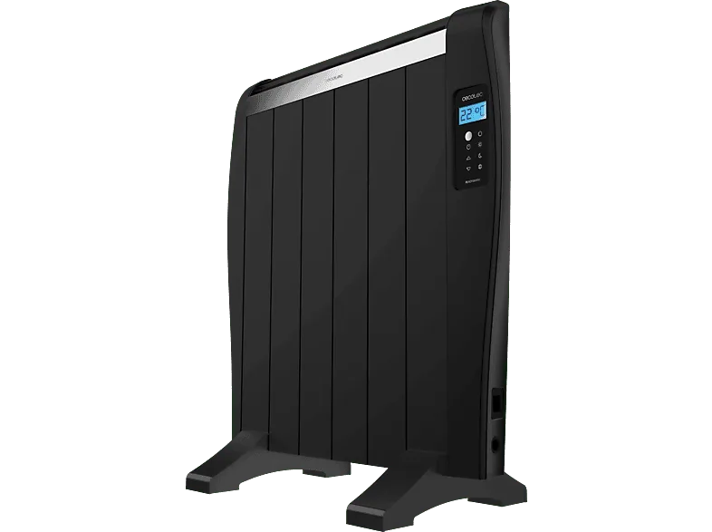 Radiador - Cecotec ReadyWarm 1200 Thermal Black, 900 W, 6 Elementos, Mando a distancia, Negro