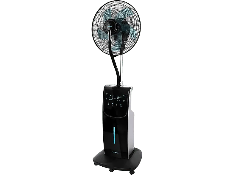 Ventilador de agua - Cecotec EnergySilence 790 FreshEssence Ionic, 90 W, 3.1 l, 12 h, Control remoto, Negro