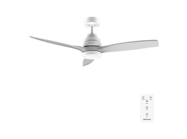 Ventilador de techo - Cecotec EnergySilence Aero 5200 White Design, Motor DC, 52 pulgadas, Luz LED 3 colores, Mando a distancia, Blanco (imagen 1 de 3)