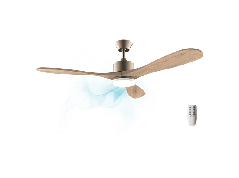 Ventilador de techo - Cecotec EnergySilence Aero 5290 Golden Pro, Motor DC 50 W, 52" (132 cm), Luz LED, Mando a distancia, Modo invierno/verano, Oro (imagen 1 de 3)