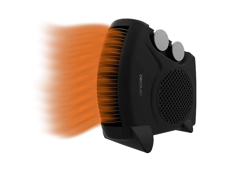 Calefactor portátil - Cecotec ReadyWarm 2000 Max Dual Black, W, 3 modos, 20 m², Silencioso, Intuitivo, Negro