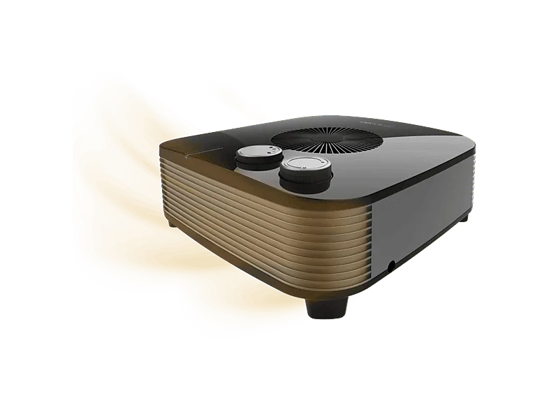 Calefactor portátil - Cecotec ReadyWarm 2050 Max Horizon Black, Termoventilador, 2000 W, Termostato regulable, 3 modos de funcionamiento, Negro
