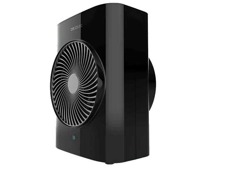 Calefactor - Cecotec ReadyWarm 2070 Max Force Smart Black, 2000W, 2 niveles de potencia, 3 modos, Cobertura 20m2, Pantalla LED, Mando, Negro