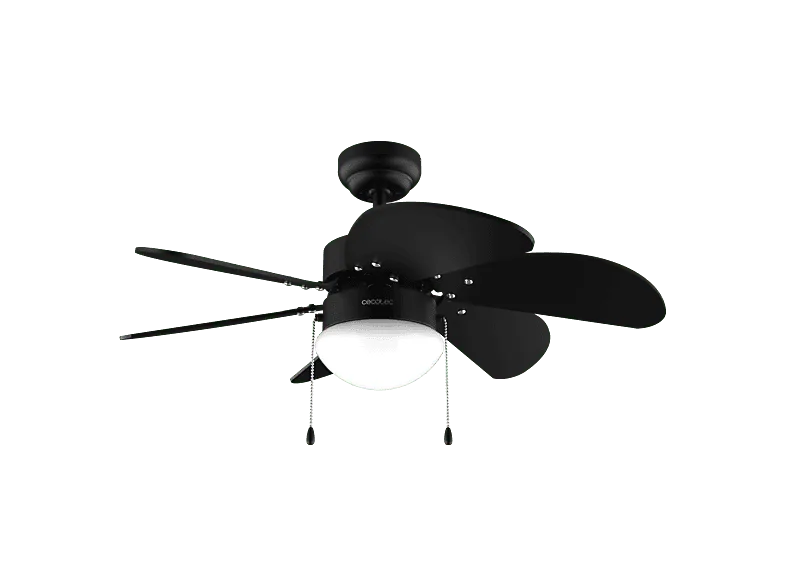 Ventilador de techo - Cecotec EnergySilence Aero 3600 Vision Full Black, 50 W, Motor cobre, 3 velocidades, 6 aspas y modo invierno/verano, Negro