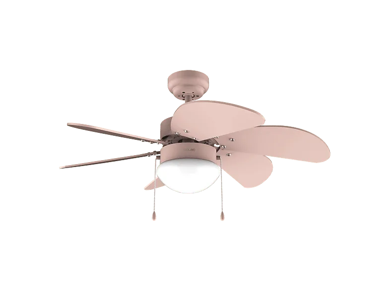 Ventilador de techo - Cecotec EnergySilence Aero 3600 Vision Full Pink, 50 W, Motor cobre, 3 velocidades, 6 aspas y modo invierno/verano, Rosa – Rosa