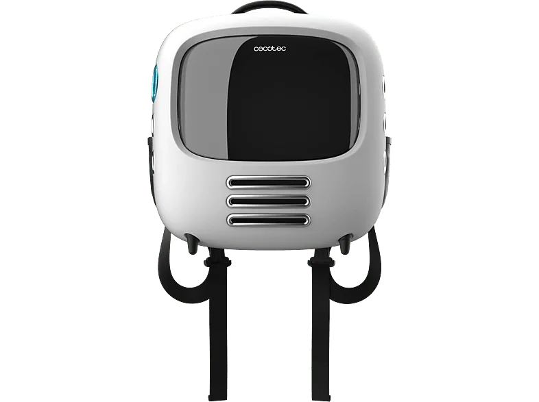 Transportín para mascotas - Cecotec Pumba 1800 Travel Fan, Sistema de ventilación, 2 velocidades, Grandes medidas, Luz interior, Gran ventana, Blanco