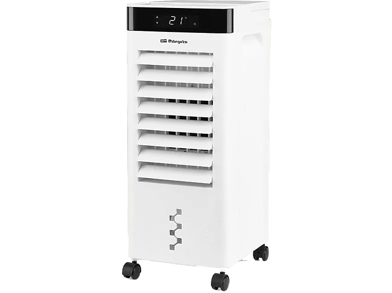 Climatizador evaporativo - Orbegozo AIR 37, 65 W, 56 fg/h, 3 Velocidades, 6 L, Temporizador de 12 h, Blanco