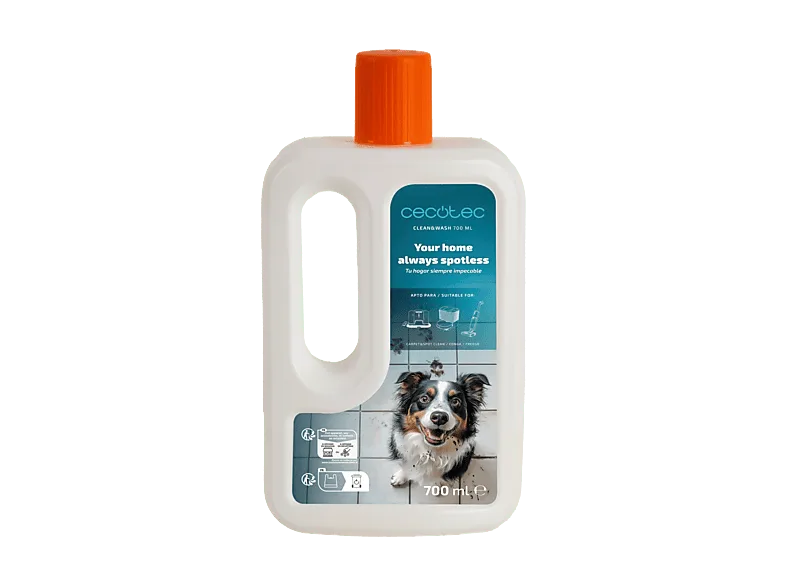 Líquido limpieza - Cecotec 100068 Clean&Wash TotalFresh, Apto para Aspirador y Robot de limpieza, 700ml