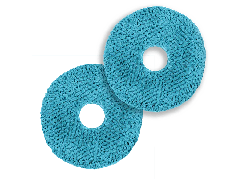 Accesorio aspirador - Cecotec Pack de Mopas Conga 11090 / 13090 mopas Spin Revolution Home&Wash, 2 mopas, Azul