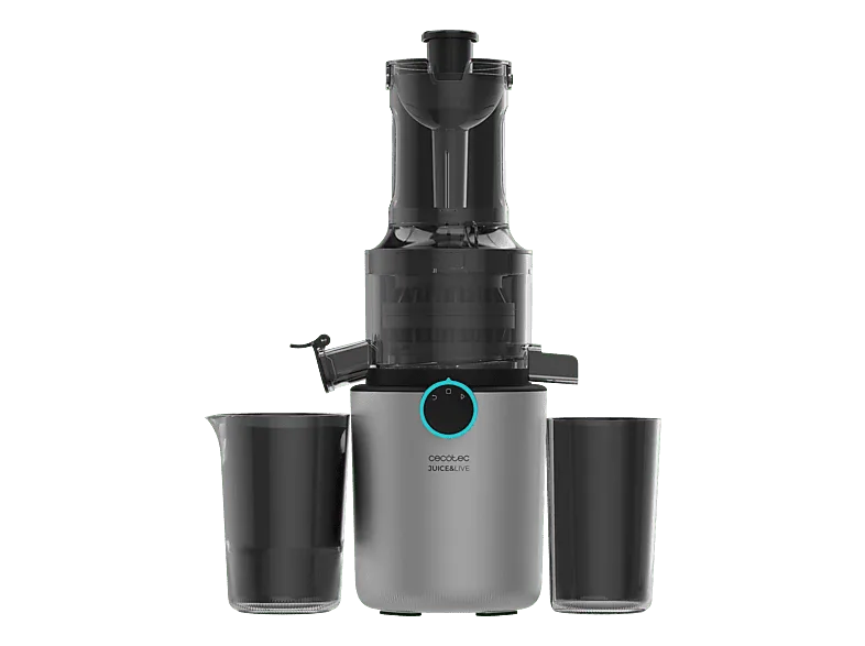 Exprimidor - Cecotec Juice&Live 1500 Slim, 200 W, 80 dB, Plata