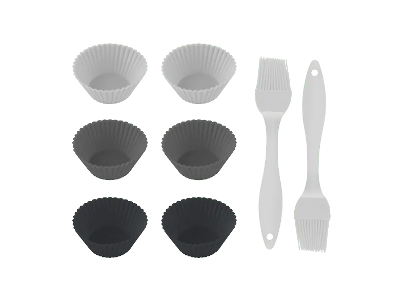 Accesorio freidora - Cecotec Cecofry SweetBake Pack Accessories, Silicona, Negro
