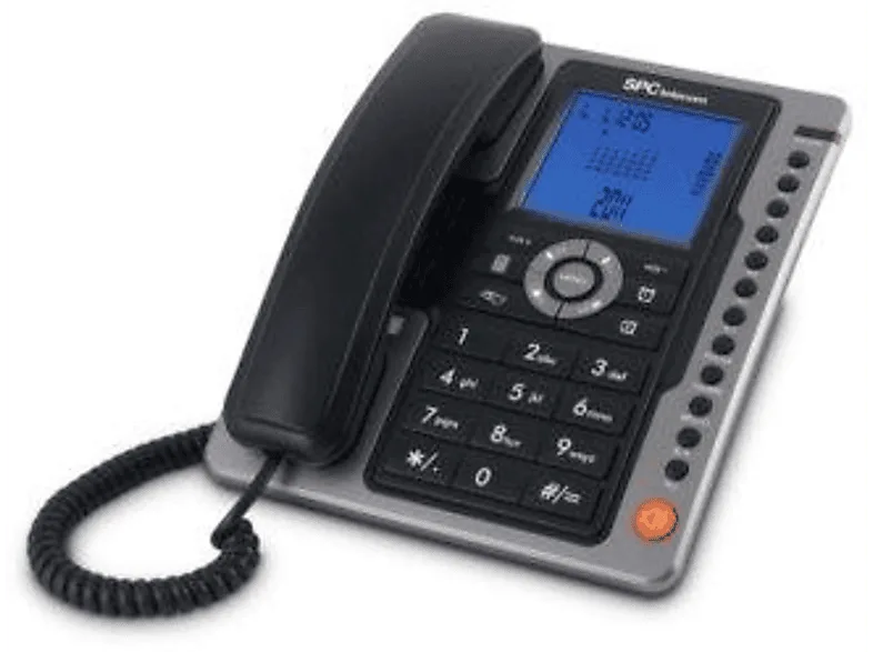 Teléfono - SPC Telecom 3604N, Manos libres, Pantalla iluminada, Negro