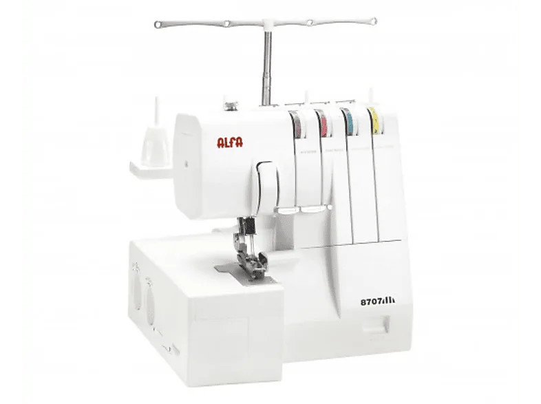 Maquina de coser - Alfa 8707, Remalladora, Blanco