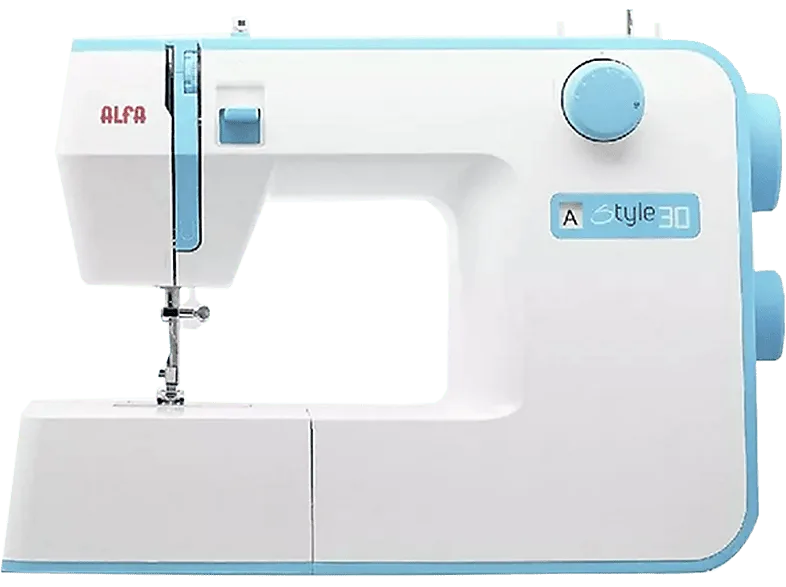 Máquina de coser - Alfa Style 30 19 Puntadas, Luz LED, 70 W, Blanco