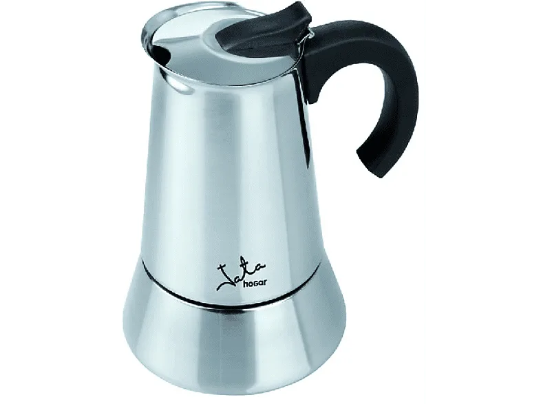 Cafetera tradicional - Jata Hogar Cax106 Odin, 6 Tazas, Apta inducción, Acero inoxidable, Inox
