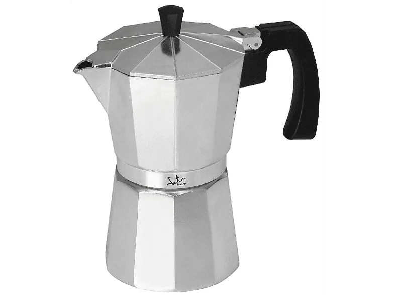 Cafetera tradicional - Jata Hogar CCA12, 12 Tazas, Aluminio, Interior antióxido, Inox