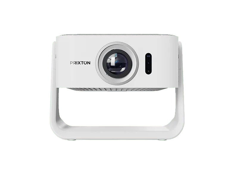 Proyector - Prixton Renoir, 1920 x 1080 pixels, 30.000h, Full-HD, WiFi, Compatible con Chromcast y plataformas Streaming, Autofocus, Blanco