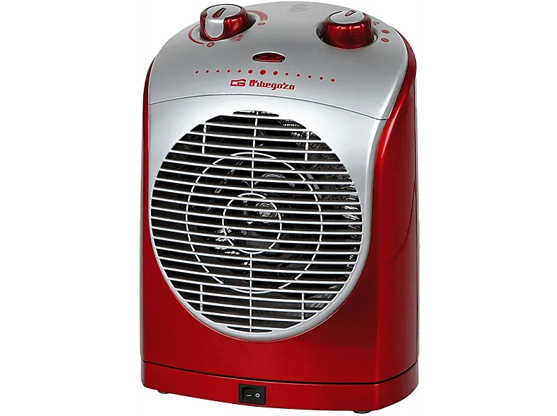 Calefactor - Orbegozo FH 5025, Potencia 2200W, Termostato regulable, 2 Niveles de calefacción