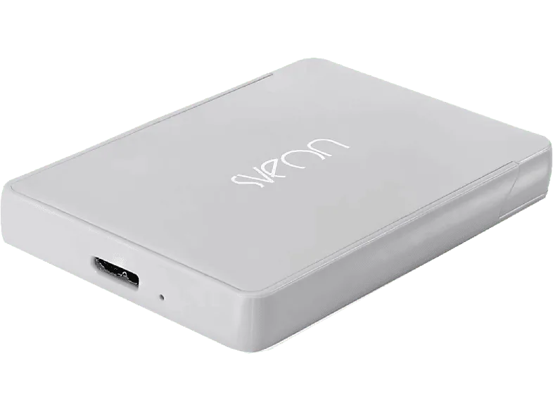 Caja disco duro - Sveon STG066, Para SATA de 2.5″, USB 3.0, Compatible con Windows, Mac y Linux, Gris