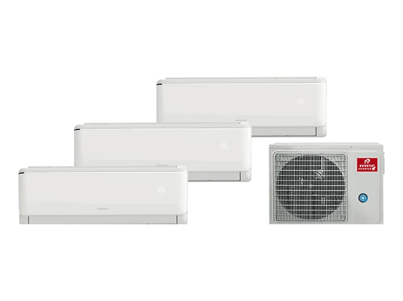 Aire acondicionado Split 3 x 1 - Infiniton MULTI-3330, 2250 fg/h + 3071 fg/h, WiFi, Inverter, Bomba de calor