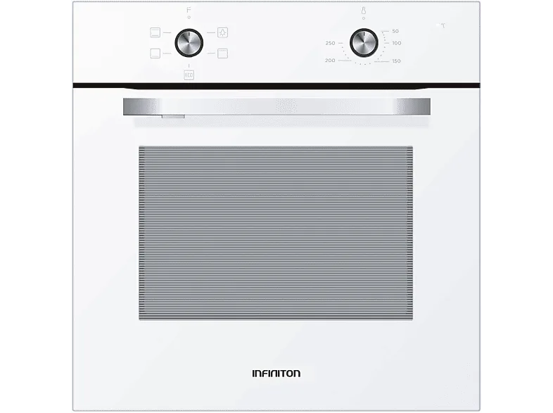 Horno - Infiniton WF470, Multifunción, 70 l, 59.5 cm, Radiación, Doble acristalamiento, Blanco