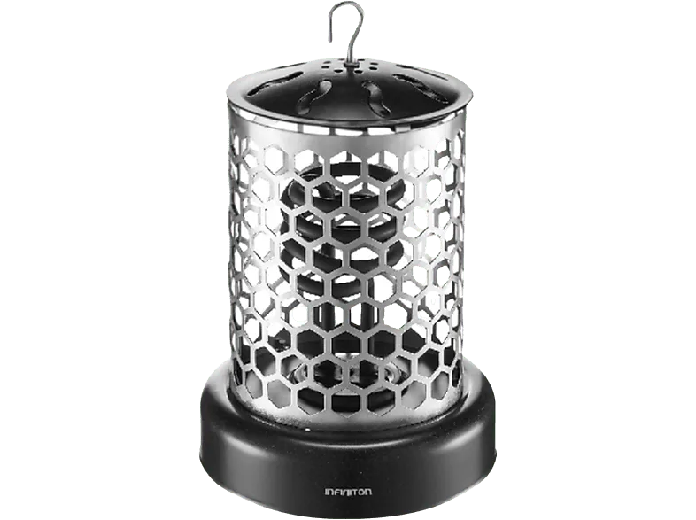 Brasero eléctrico - Infiniton HBP-L40, 400 W, 2 Niveles de potencia, Sistema anti-incendios, 50 Hz, Negro