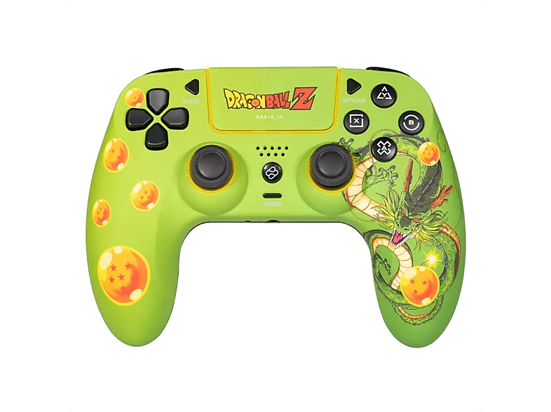 Mando PS4 - FR-TEC Shenron de Dragon Ball Z, Inalámbrico, 10 horas autonomía, Para y PC, Con luz LED