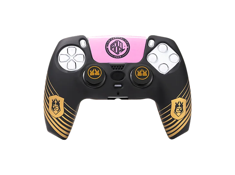 Funda + grips - FR-TEC Kings League Combo Pack, Para PS5, Negro