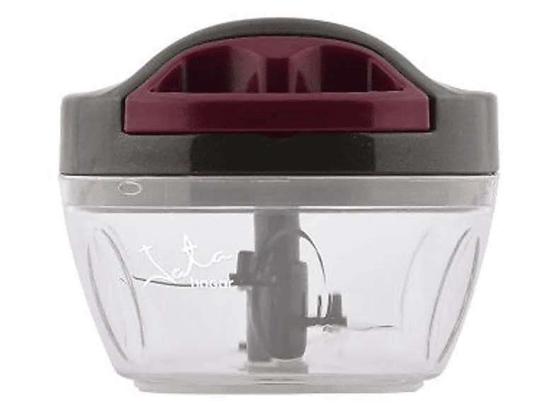 Picadora - Jata Hogar AC57, Pica y bate manual, 300 ml, Libre BPA, Gris granate