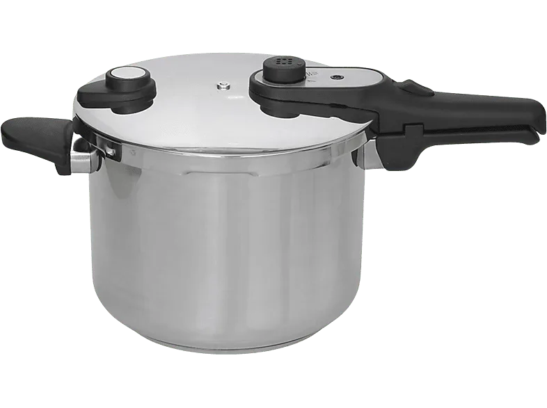 Olla express - Jata HOLL2228, 24 cm, 8 litros, 3 sistemas de seguridad, Inox