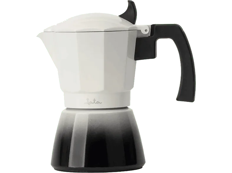 Cafetera tradicional - Jata HCAF2406, Aluminio, 6 Tazas, Asa Antiquemaduras, Apta Para Todas las Cocinas, Inducción, Degradado