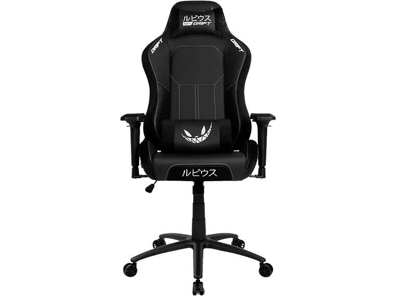 Silla gaming - Drift Rubius, Edición especial, 4D, Base 70 cm, Nailon, Ajustable 90-135º