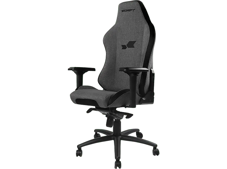 Silla gaming - Drift DR275, Acolchado extra y ajustable (4D), Tela, 150kg, Giratorio