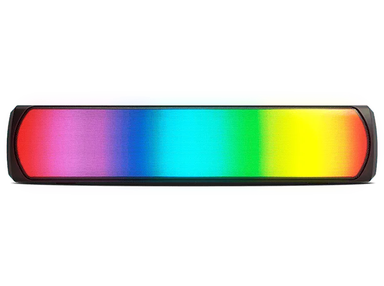 Barra de sonido - Krom K-Pop, Luz RGB, Bluetooth, 6W, Ranura tarjeta TF, Negro