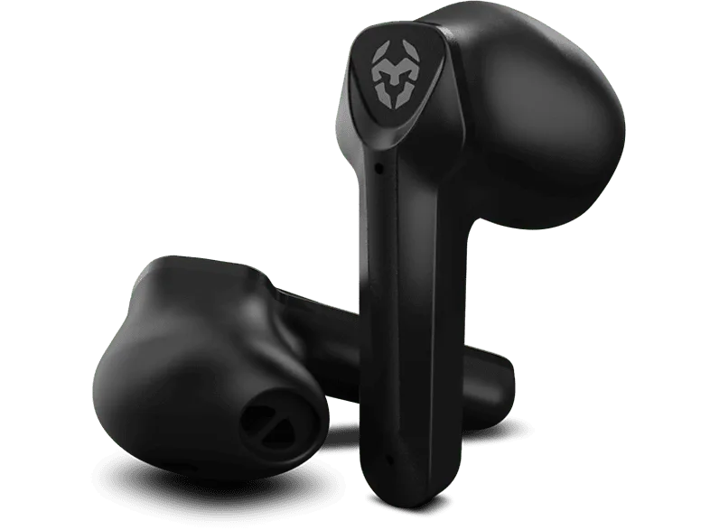 Auriculares True Wireless - Krom Kall, Para gaming, Bluetooth, Micrófono, Sistema Push to Talk, Negro (imagen 1 de 2)