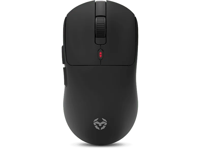 Ratón gaming - Krom Klever, Inalámbrico, 10.000 ppp, 6 botones, Sensor óptico Pixart PMW3325 de gran precisión, Negro