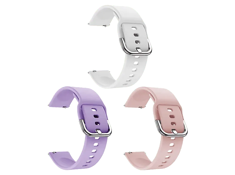 Correa - Friendly License FRSWB110, Compatibilidad Universal, Silicona, Blanco, Rosa, Lila